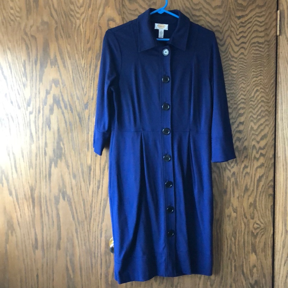 Talbots dark navy dress